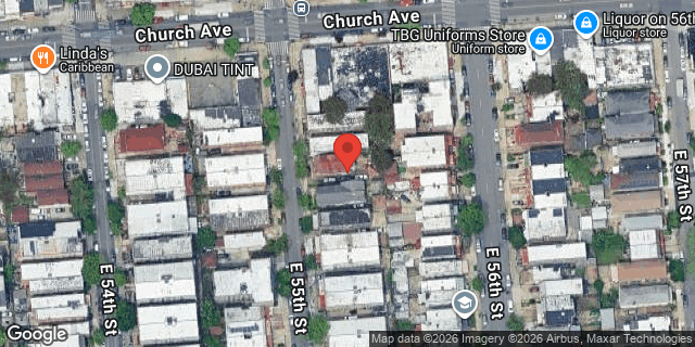 Aerial map of 243 EAST 55 STREET, Brooklyn