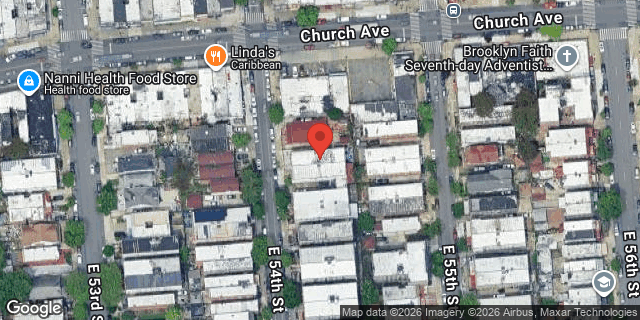 Aerial map of 279 EAST 54 STREET, Brooklyn