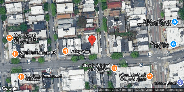 Aerial map of 4821 CHURCH AVENUE, Brooklyn