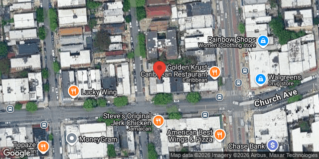 Aerial map of 4903 CHURCH AVENUE, Brooklyn