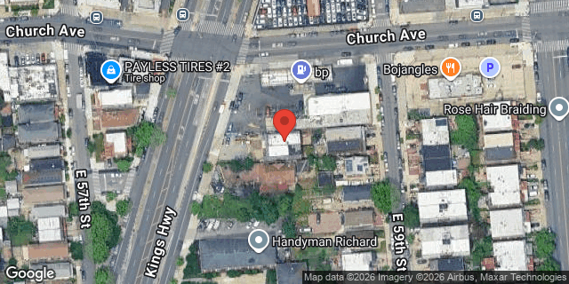 Aerial map of 131 EAST 58 STREET, Brooklyn