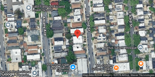 Aerial map of 154 EAST 42 STREET, Brooklyn