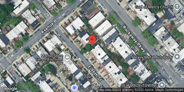 Aerial map of 695 EAST 96 STREET, Brooklyn