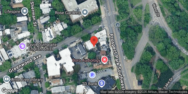 Aerial map of 830 GREENWOOD AVENUE, Brooklyn