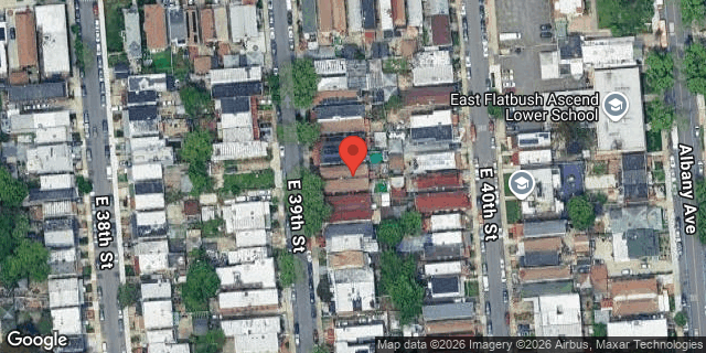 Aerial map of 203 EAST 39 STREET, Brooklyn