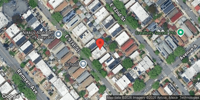 Aerial map of 591 EAST 91 STREET, Brooklyn
