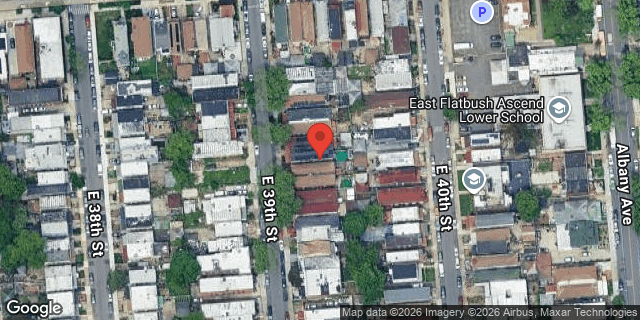 Aerial map of 201 EAST 39 STREET, Brooklyn