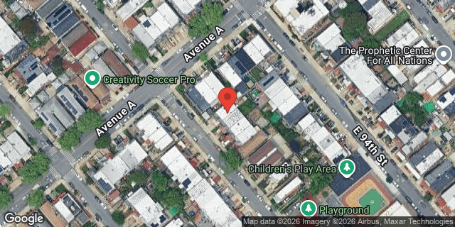 Aerial map of 621 EAST 93 STREET, Brooklyn