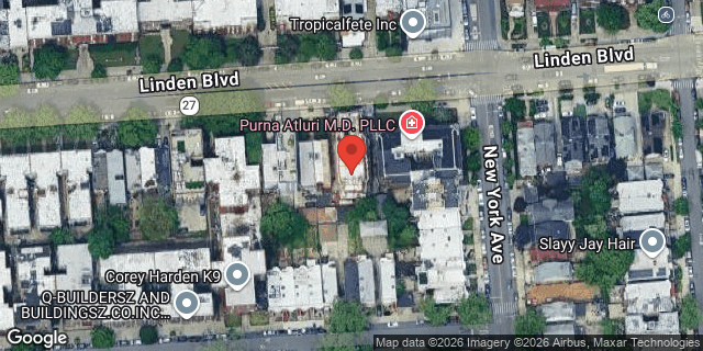 Aerial map of 320 LINDEN BLVD, Brooklyn