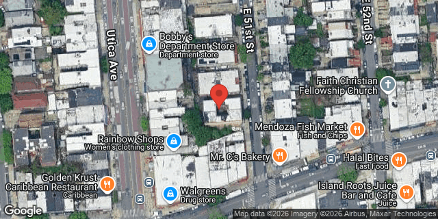 Aerial map of 382 EAST 51 STREET, Brooklyn