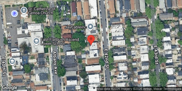 Aerial map of 134 EAST 42 STREET, Brooklyn