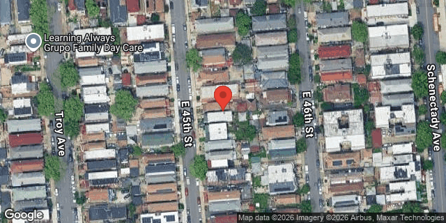 Aerial map of 373 EAST 45 STREET, Brooklyn