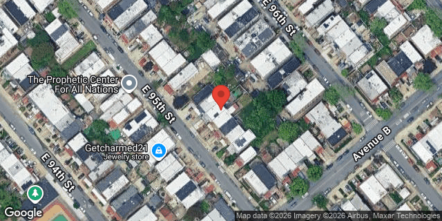 Aerial map of 653 EAST 95 STREET, Brooklyn