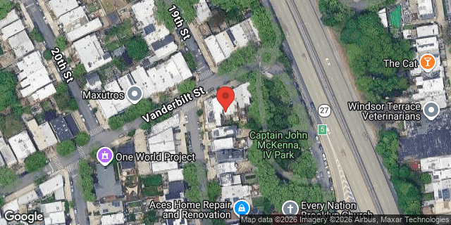 Aerial map of 406 VANDERBILT STREET, Brooklyn