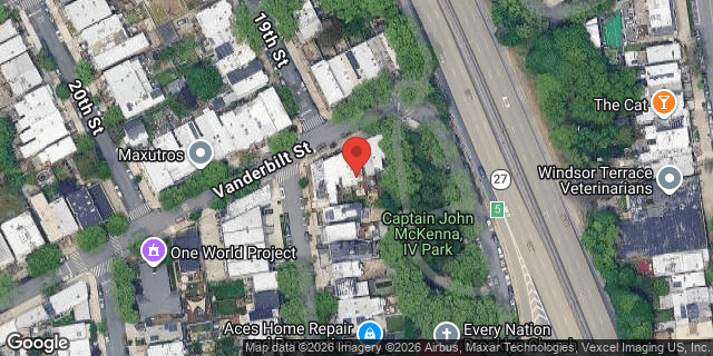 Aerial map of 408 VANDERBILT STREET, Brooklyn
