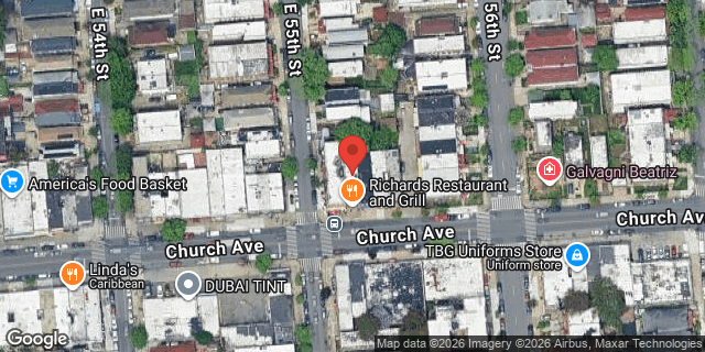 Aerial map of 5505 CHURCH AVENUE, Brooklyn