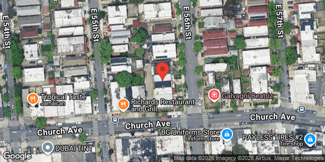 Aerial map of 172 EAST 56 STREET, Brooklyn