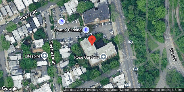 Aerial map of 829 GREENWOOD AVENUE, Brooklyn