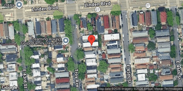 Aerial map of 825 TROY AVENUE, Brooklyn