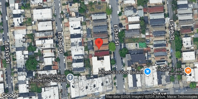 Aerial map of 284 EAST 53 STREET, Brooklyn