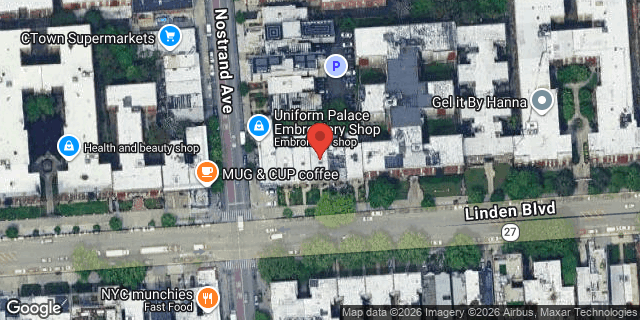 Aerial map of 259 LINDEN BOULEVARD, Brooklyn