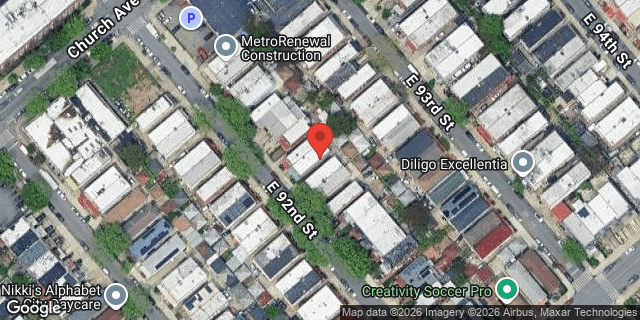 Aerial map of 567 EAST 92 STREET, Brooklyn