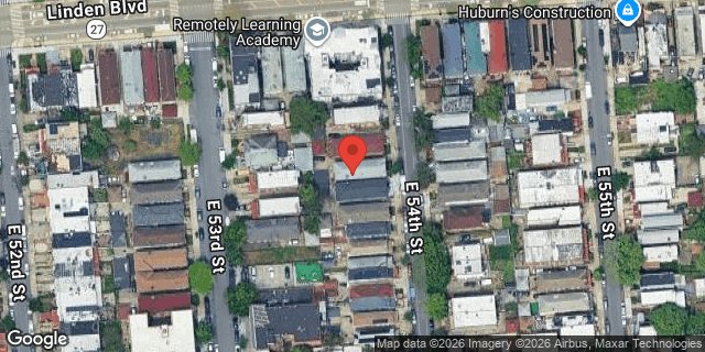Aerial map of 222 EAST 54 STREET, Brooklyn