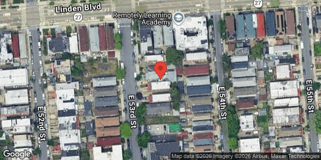 Aerial map of 263 EAST 53 STREET, Brooklyn