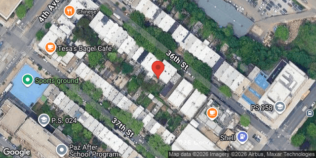 Aerial map of 442 36 STREET, Brooklyn