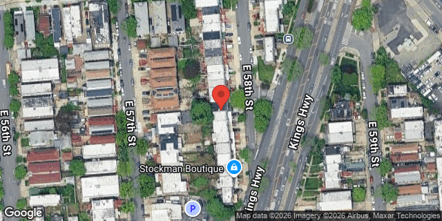 Aerial map of 78 EAST 58 STREET, Brooklyn