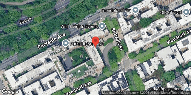 Aerial map of 100 PARKSIDE AVENUE, Brooklyn