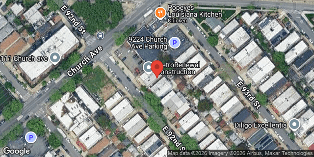 Aerial map of 547 EAST 92 STREET, Brooklyn