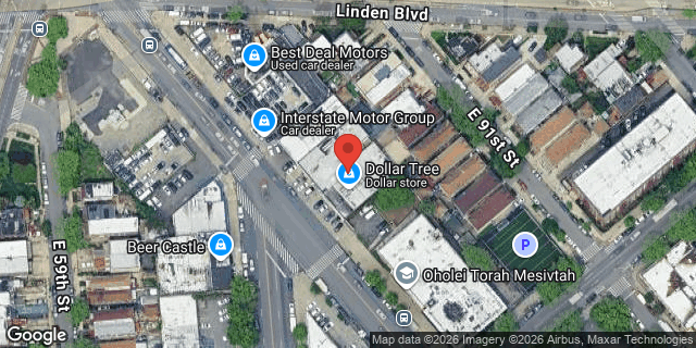 Aerial map of 525 REMSEN AVENUE, Brooklyn