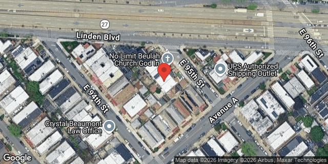 Aerial map of 580 EAST 95 STREET, Brooklyn