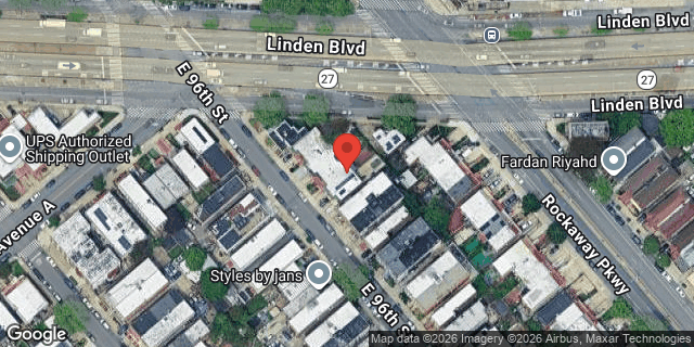 Aerial map of 611 EAST 96 STREET, Brooklyn