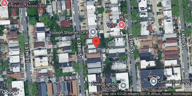 Aerial map of 145 EAST 38 STREET, Brooklyn