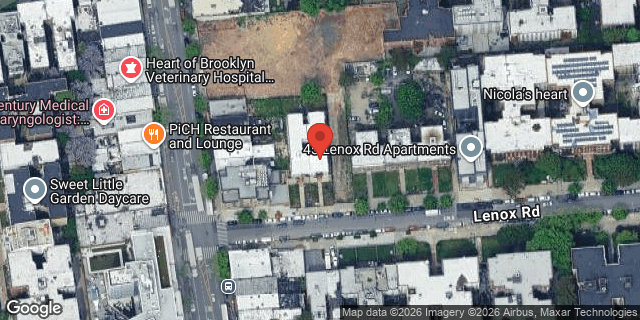 Aerial map of 17 LENOX ROAD, Brooklyn