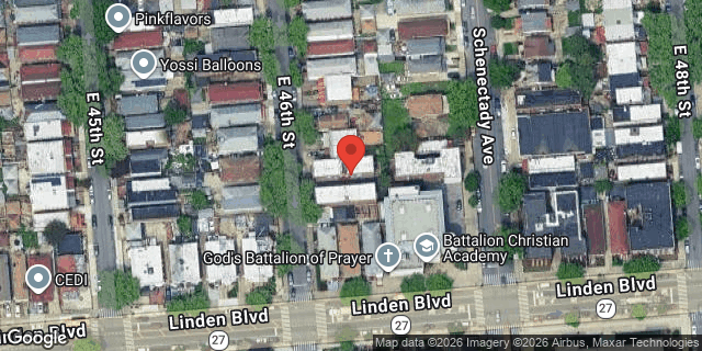 Aerial map of 319 EAST 46 STREET, Brooklyn