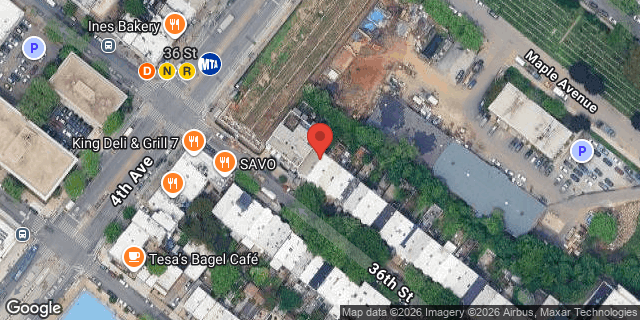 Aerial map of 417 36 STREET, Brooklyn