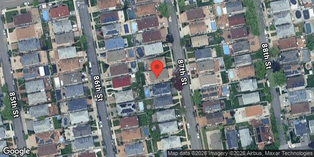 Aerial map of 161-28 87 STREET, Queens