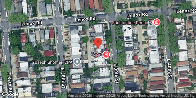 Aerial map of 130 EAST 39 STREET, Brooklyn