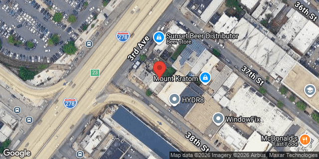 Aerial map of 321 38 STREET, Brooklyn