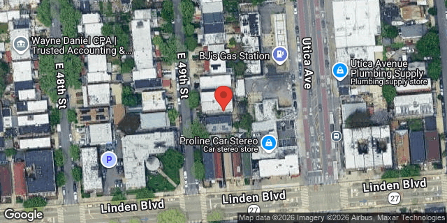 Aerial map of 319 EAST 49 STREET, Brooklyn