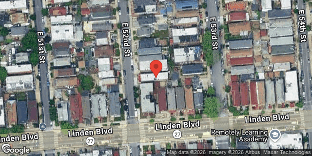 Aerial map of 271 EAST 52 STREET, Brooklyn