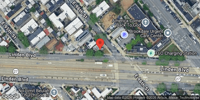Aerial map of 568 EAST 96 STREET, Brooklyn