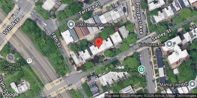 Aerial map of 145 SEELEY STREET, Brooklyn