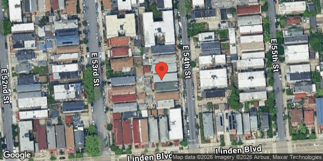 Aerial map of 178 EAST 54 STREET, Brooklyn