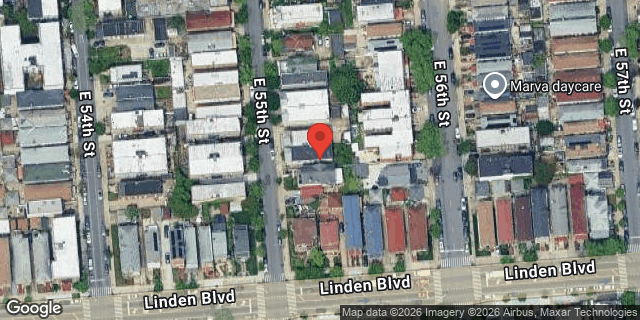 Aerial map of 143 EAST 55 STREET, Brooklyn