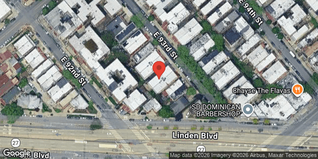 Aerial map of 482 EAST 93 STREET, Brooklyn
