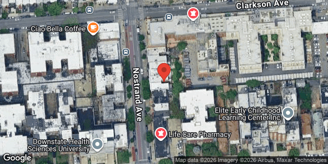 Aerial map of 1311 NOSTRAND AVENUE, Brooklyn
